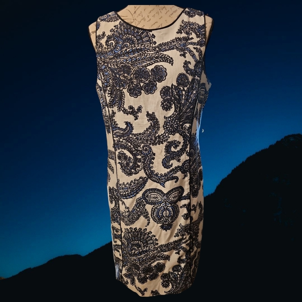 Talbots Blue Paisley Dress